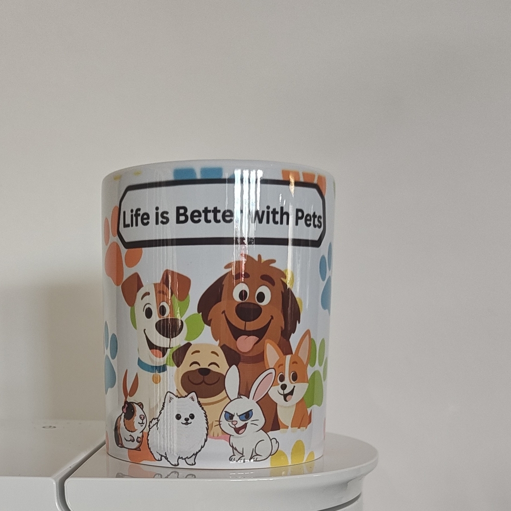 Colorful Pet-Themed Mug